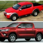 Komparasi Wajah Toyota Hilux Dengan Mitsubishi Triton Baru